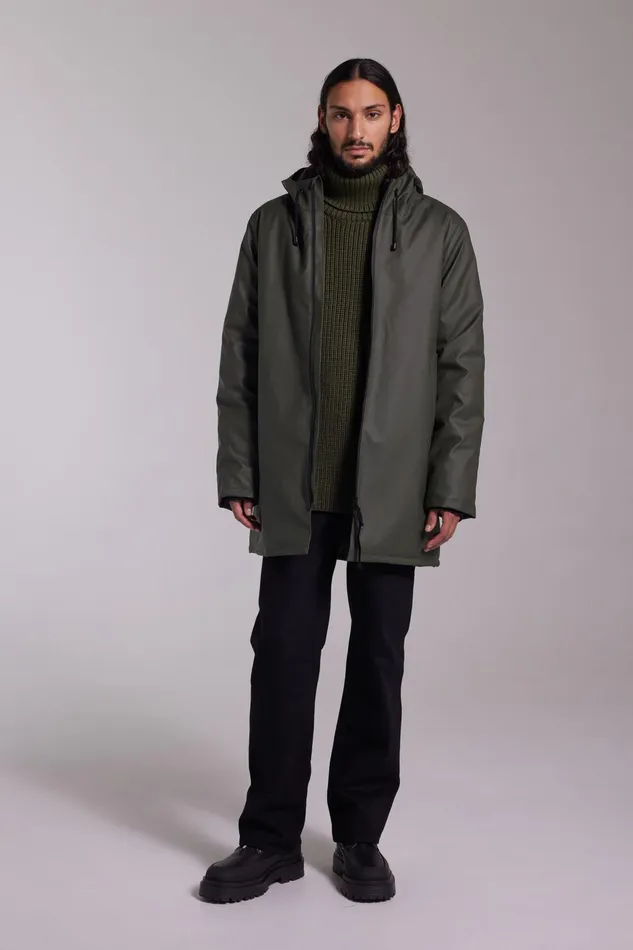 Stutterheim Stockholm Winter Jacket Green Men Raincoats