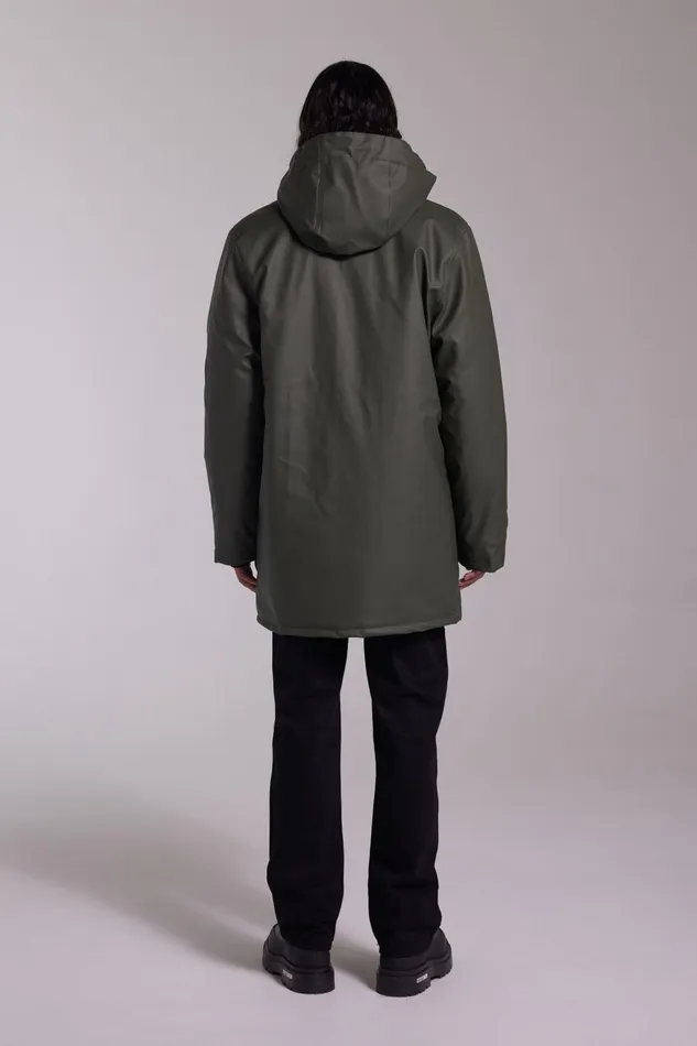 Stutterheim Stockholm Winter Jacket Green Men Raincoats