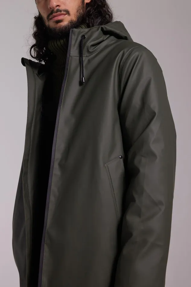 Stutterheim Stockholm Winter Jacket Green Men Raincoats