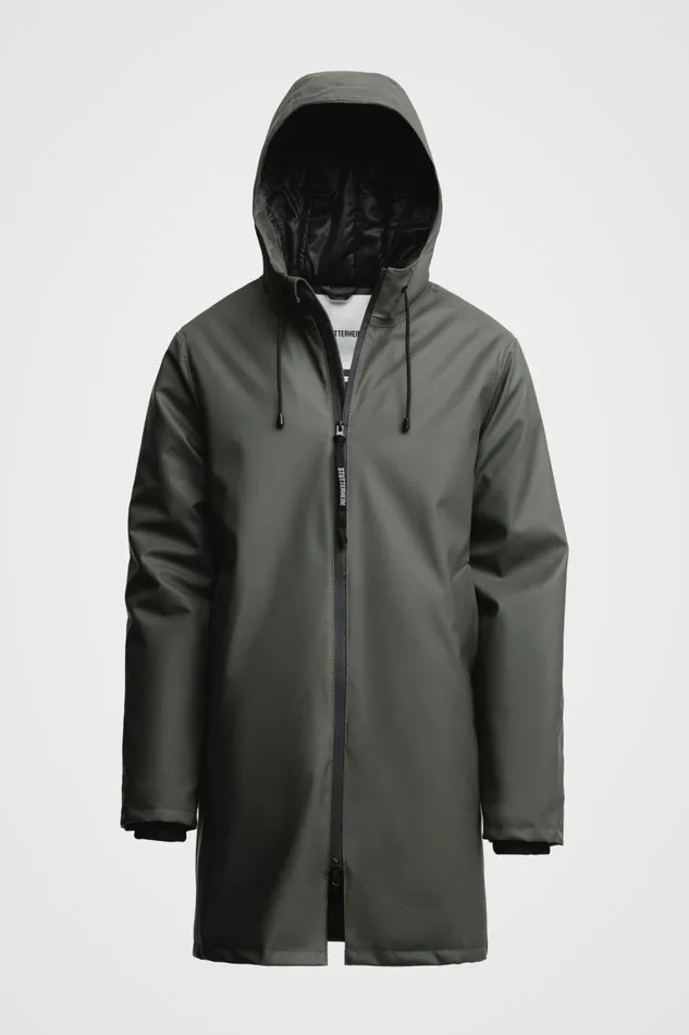 Stutterheim Stockholm Winter Jacket Green Men Raincoats