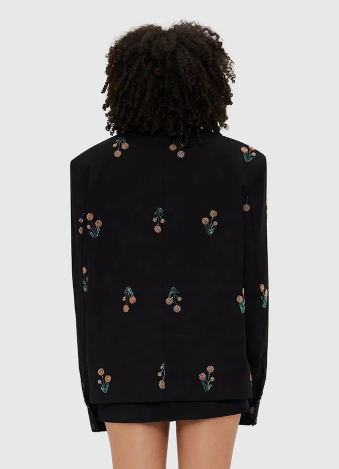 Suiting LEO LIN Women Jovanna Embellished Blazer 8211 Wildflower Beading