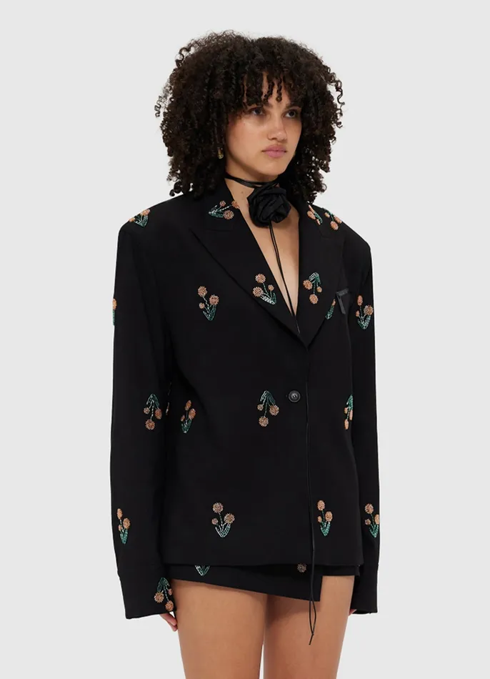 Suiting LEO LIN Women Jovanna Embellished Blazer 8211 Wildflower Beading