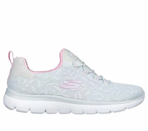 Summits 8211 Good Taste Light Gray Lavender Women SKECHERS SlipOn
