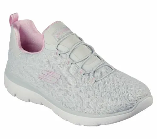Summits 8211 Good Taste Light Gray Lavender Women SKECHERS SlipOn