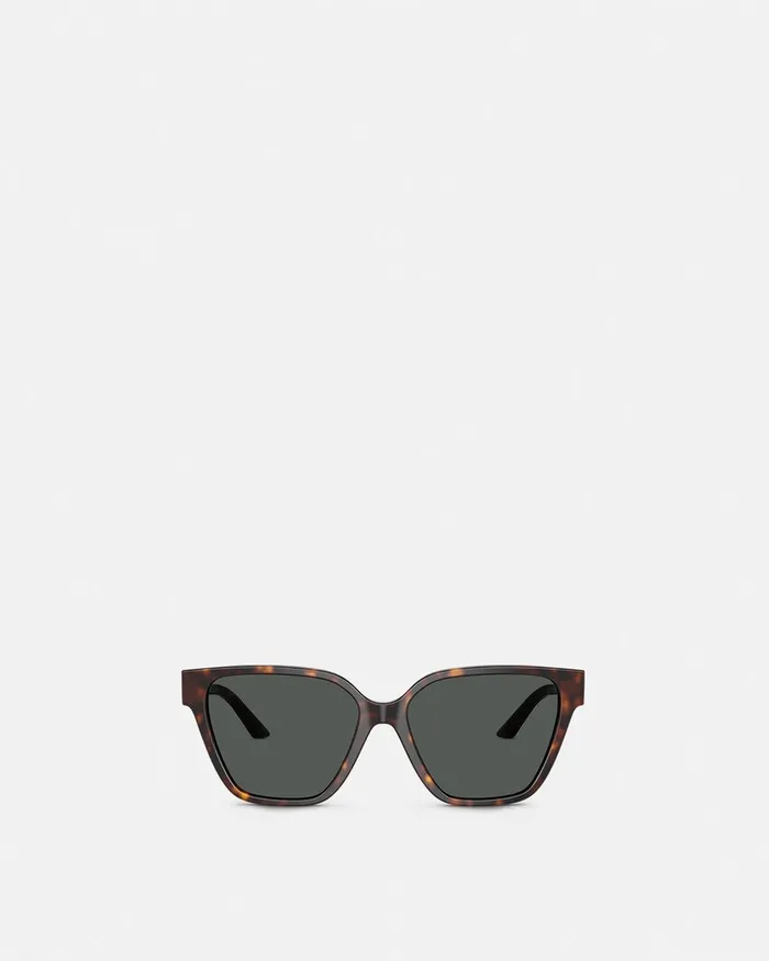 Sunglasses Women Versace Greca Strass Butterfly Sunglasses Blackgold