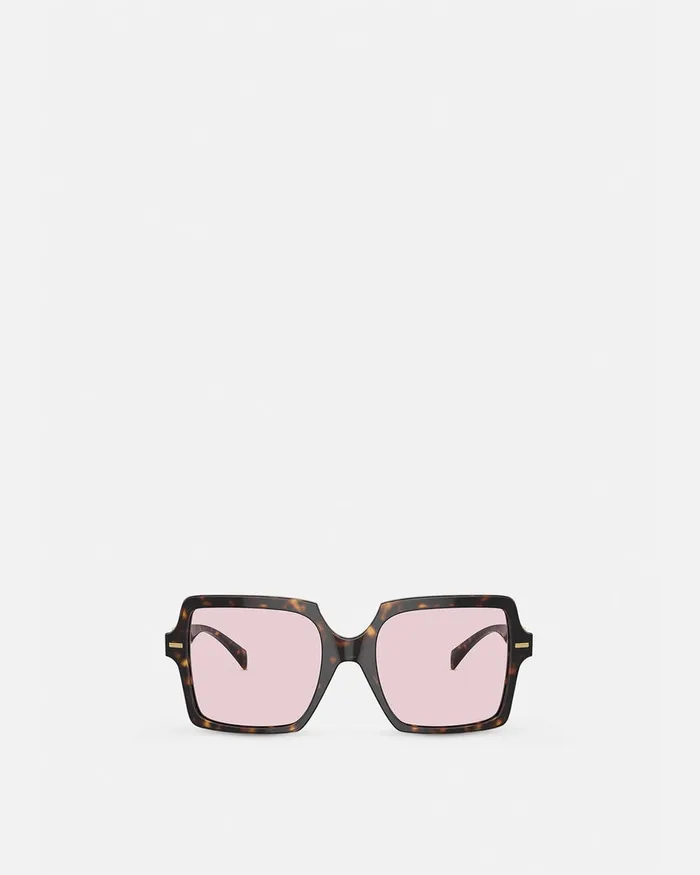 Sunglasses Women Versace Medusa 03995 Butterfly Sunglasses Havana