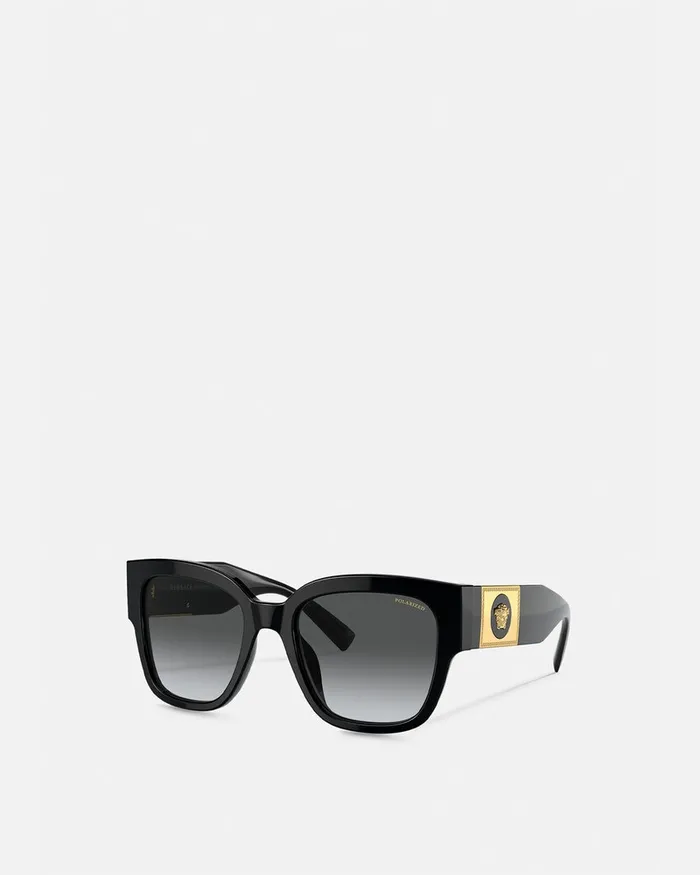 Sunglasses Women Versace Squared Sunglasses Black