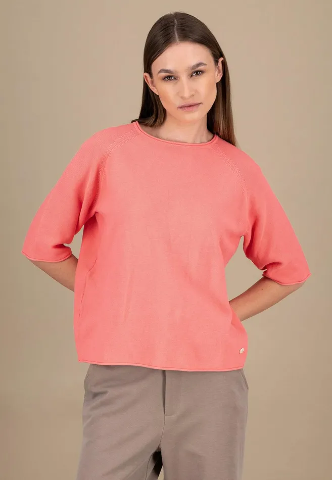 Sweater Women FYNCHHATTON Cotton Knitting Sweaters With Wide Sleeves Neon Papayamilkfresh Roselight Blue Sweater Women FYNCHHATTON Cotton Knitting Sweaters With Wide Sleeves Neon Papayamilkfresh Roselight Blue