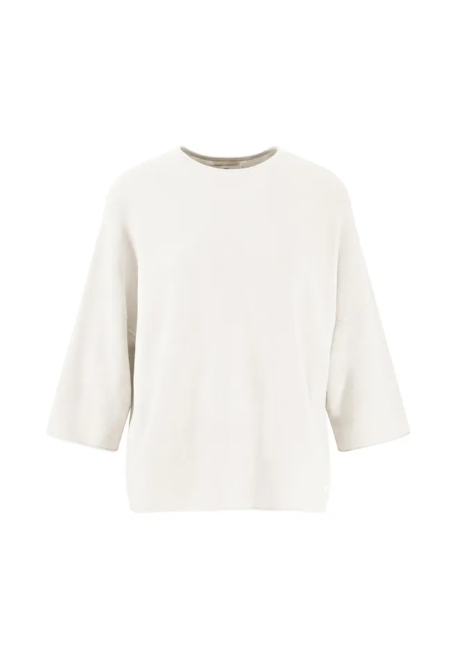 Sweater Women FYNCHHATTON Cotton Knitting Sweaters With Wide Sleeves Neon Papayamilkfresh Roselight Blue