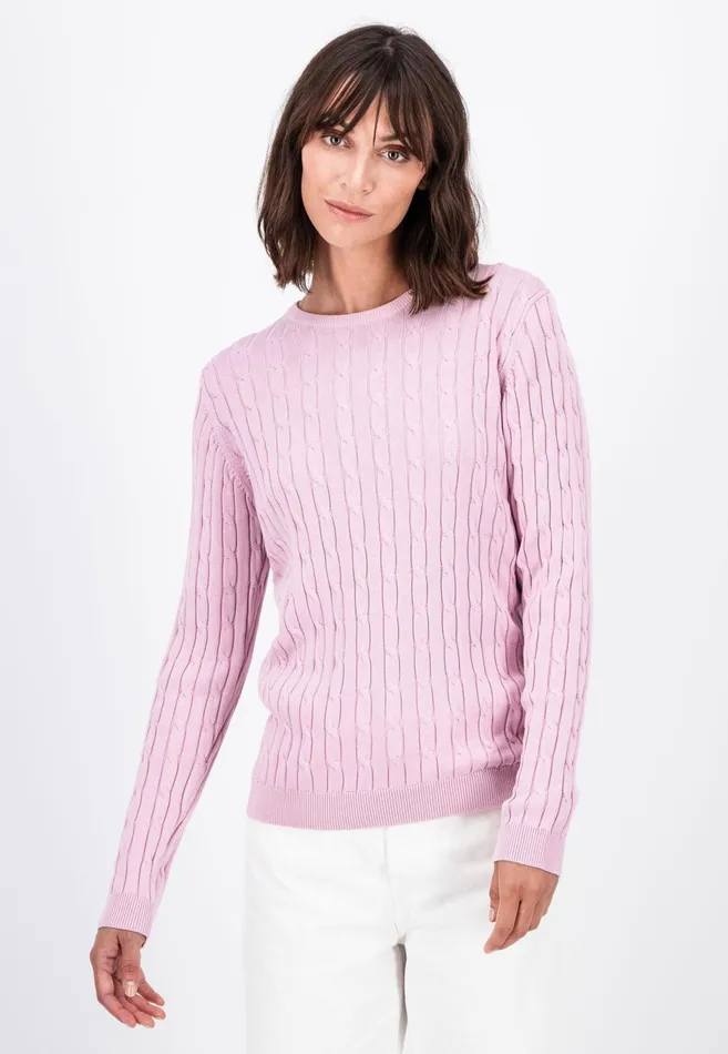 Sweater Women FYNCHHATTON Cotton Sweater With A Base Of The Zop Dusty Roseroyal Blue Sweater Women FYNCHHATTON Cotton Sweater With A Base Of The Zop Dusty Roseroyal Blue