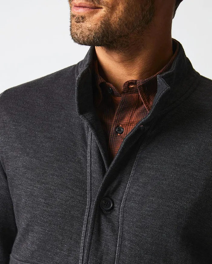 Sweaters and Sweatshirts Men Billy Reid Slub Cotton Cardigan Black