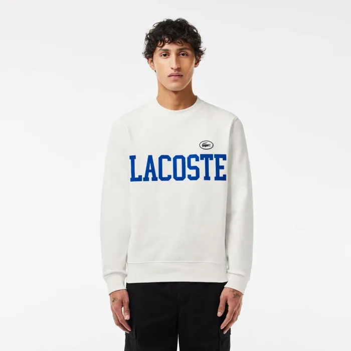 Sweaters and Sweatshirts Men Lacoste Men039s Branded Fleece Sweatshirt White 70v Sweaters and Sweatshirts Men Lacoste Men039s Branded Fleece Sweatshirt White 70v