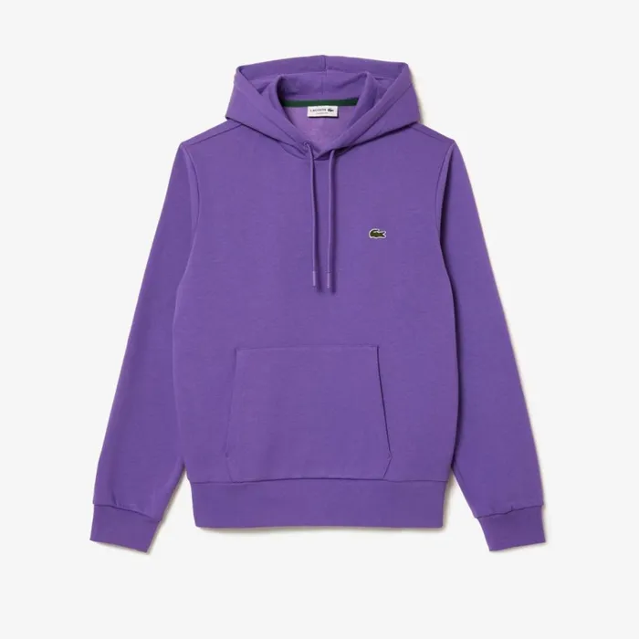Sweaters and Sweatshirts Men Lacoste Men039s Classic Fit Cotton Blend Hoodie Purple Sgi