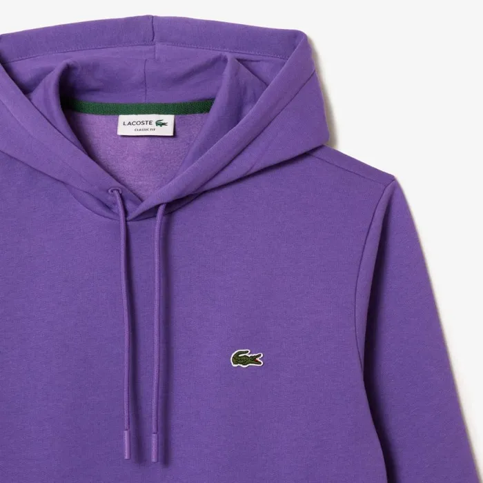 Sweaters and Sweatshirts Men Lacoste Men039s Classic Fit Cotton Blend Hoodie Purple Sgi