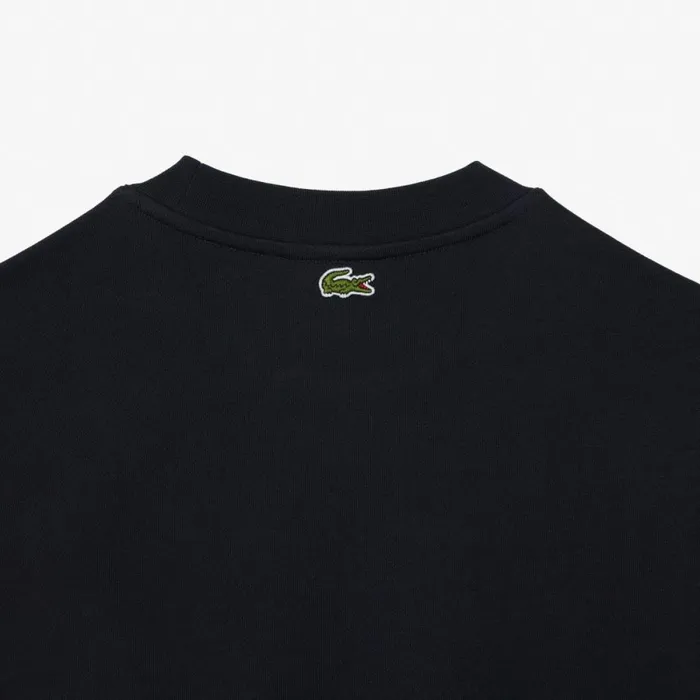 Sweaters and Sweatshirts Men Lacoste Men039s Classic Fit Croc Print Sweatshirt Abysm Blue Hde