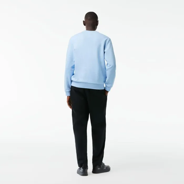 Sweaters and Sweatshirts Men Lacoste Men039s Classic Fit Speckled Print Fleece Sweatshirt Turquoise 733