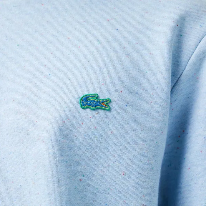 Sweaters and Sweatshirts Men Lacoste Men039s Classic Fit Speckled Print Fleece Sweatshirt Turquoise 733