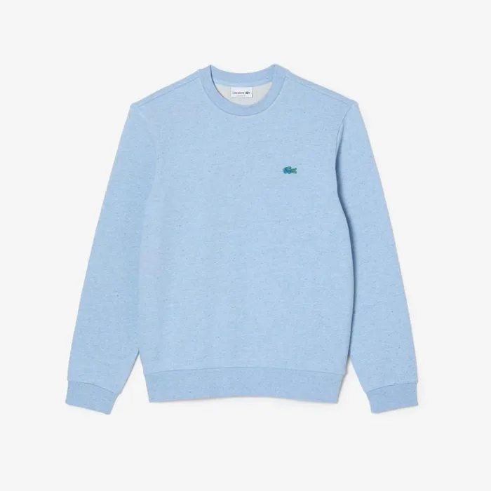 Sweaters and Sweatshirts Men Lacoste Men039s Classic Fit Speckled Print Fleece Sweatshirt Turquoise 733