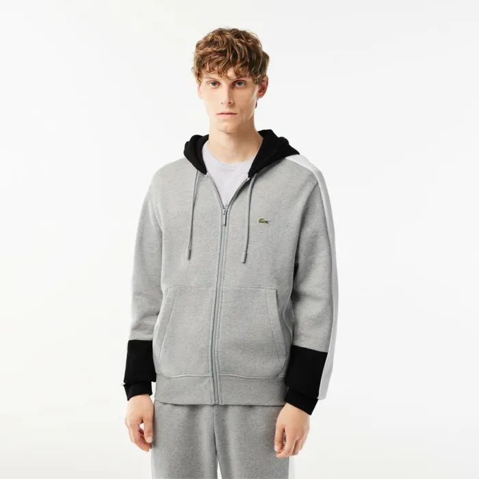 Sweaters and Sweatshirts Men Lacoste Men039s Colorblock Hoodie Grey Chine Black White Sj1 Sweaters and Sweatshirts Men Lacoste Men039s Colorblock Hoodie Grey Chine Black White Sj1