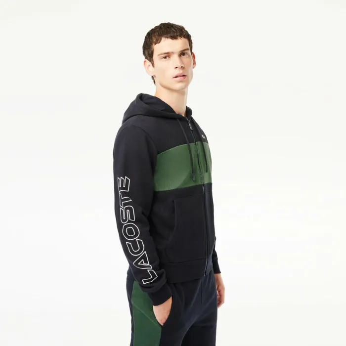 Sweaters and Sweatshirts Men Lacoste Men039s Colorblock ZipUp Hoodie Navy Blue Dark Green Mi7 Sweaters and Sweatshirts Men Lacoste Men039s Colorblock ZipUp Hoodie Navy Blue Dark Green Mi7