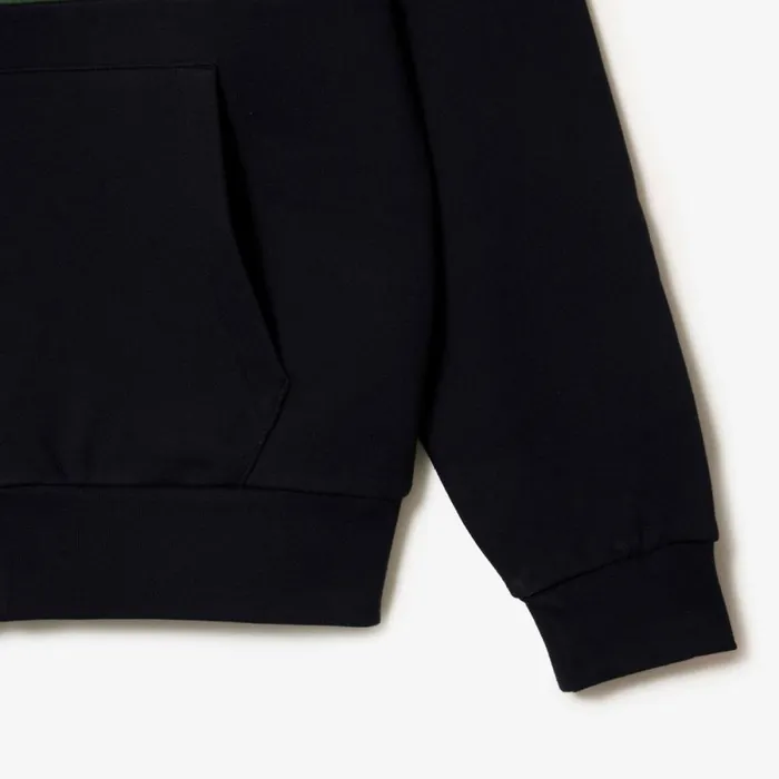 Sweaters and Sweatshirts Men Lacoste Men039s Colorblock ZipUp Hoodie Navy Blue Dark Green Mi7