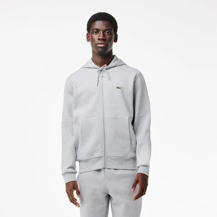 Sweaters and Sweatshirts Men Lacoste Men039s Fleece ZipUp Hoodie Grey Chine Cca Sweaters and Sweatshirts Men Lacoste Men039s Fleece ZipUp Hoodie Grey Chine Cca