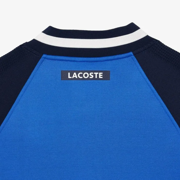 Sweaters and Sweatshirts Men Lacoste Men039s Lacoste X Daniil Medvedev UltraDry Tennis Jacket Blue Navy Blue Iuu