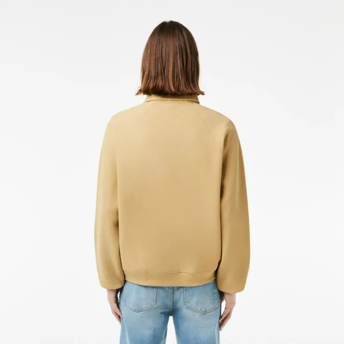 Sweaters and Sweatshirts Men Lacoste Men039s Loose Fit Piqu Sweatshirt Beige Ixq