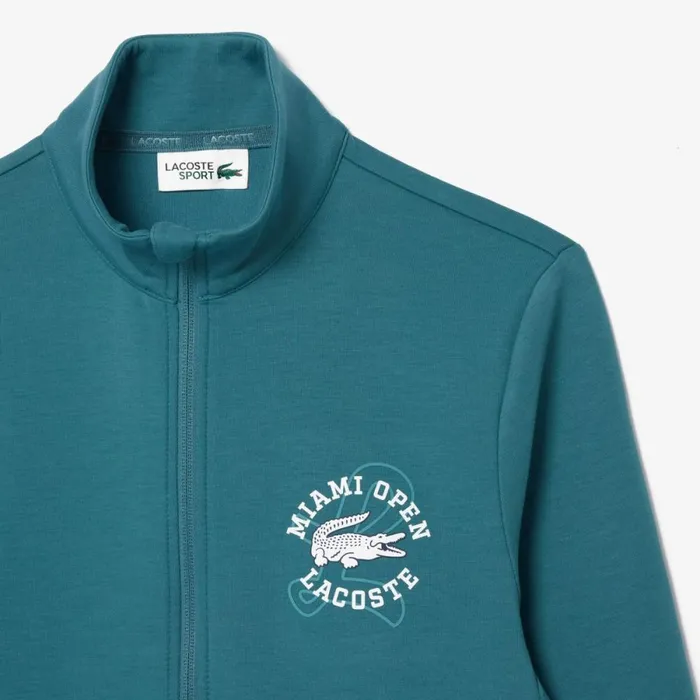 Sweaters and Sweatshirts Men Lacoste Men039s Miami Open Edition Tennis Sweatshirt Hydro Blue Iy4