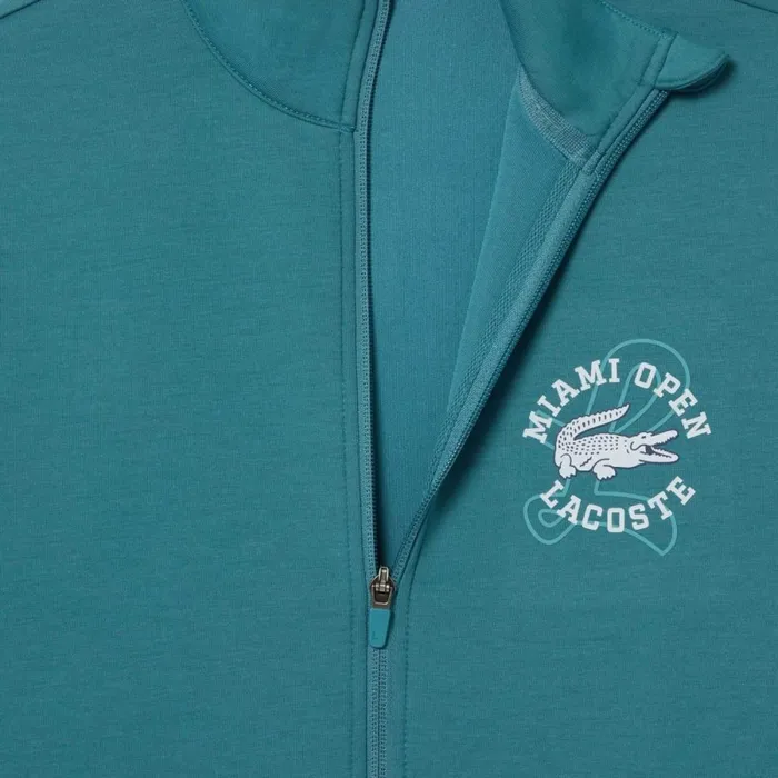 Sweaters and Sweatshirts Men Lacoste Men039s Miami Open Edition Tennis Sweatshirt Hydro Blue Iy4
