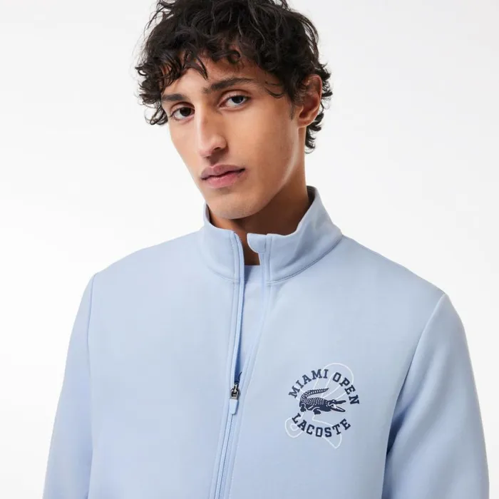 Sweaters and Sweatshirts Men Lacoste Men039s Miami Open Edition Tennis Sweatshirt Phoenix Blue J2g