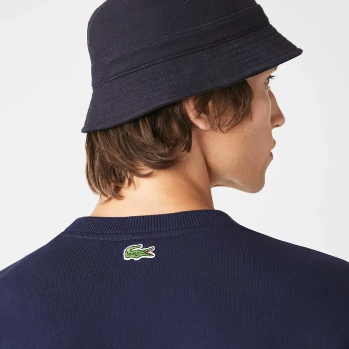 Sweaters and Sweatshirts Men Lacoste Men039s Relaxed Fit Organic Cotton Sweatshirt Navy Blue 166