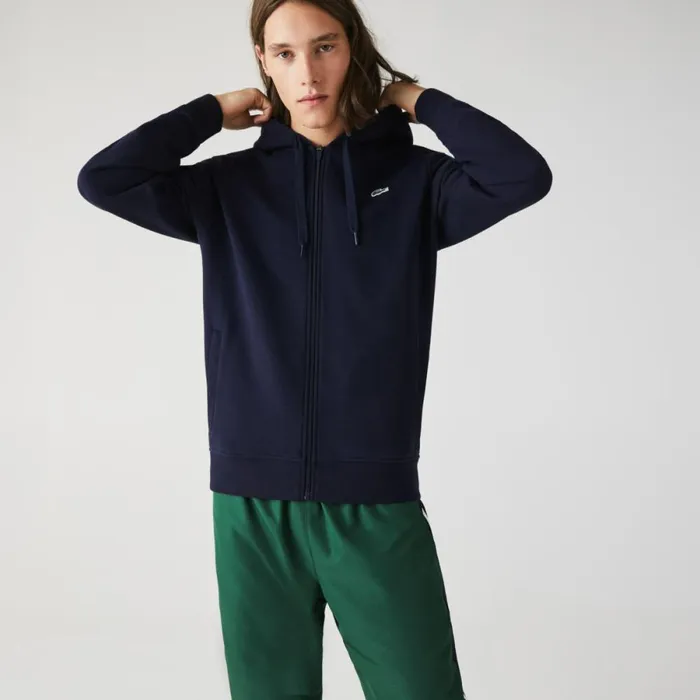 Sweaters and Sweatshirts Men Lacoste Men039s SPORT Lightweight Hoodie Navy Blue 423