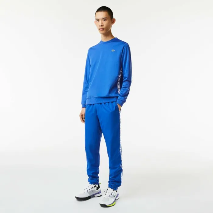 Sweaters and Sweatshirts Men Lacoste Men039s SPORT Printed Tennis Sweatshirt Blue K1q