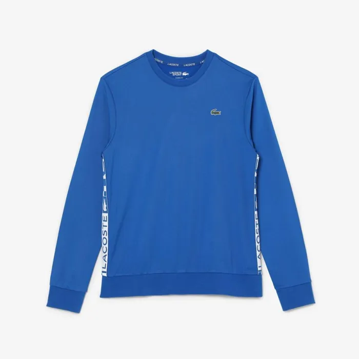 Sweaters and Sweatshirts Men Lacoste Men039s SPORT Printed Tennis Sweatshirt Blue K1q