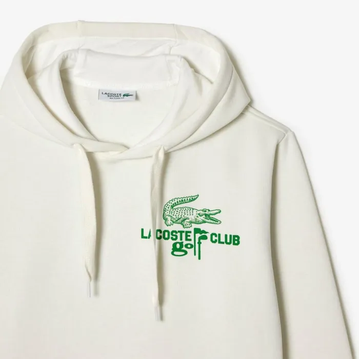 Sweaters and Sweatshirts Men Lacoste Mens Golf Relaxed Fit Hoodie White 70v