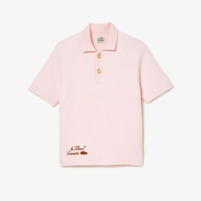 Sweaters and Sweatshirts MenWomen Lacoste Lacoste X Le FLEUR Polo Collar Sweater Pink Ix5 Sweaters and Sweatshirts MenWomen Lacoste Lacoste X Le FLEUR Polo Collar Sweater Pink Ix5