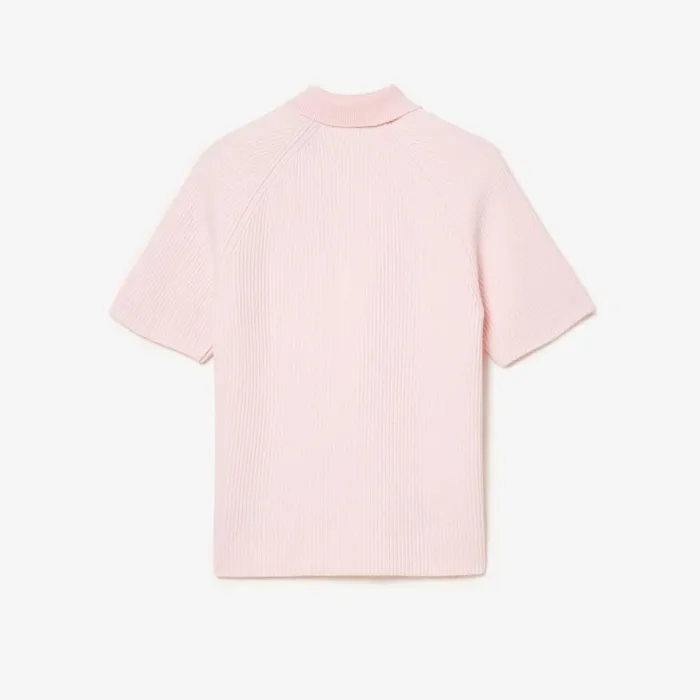 Sweaters and Sweatshirts MenWomen Lacoste Lacoste X Le FLEUR Polo Collar Sweater Pink Ix5