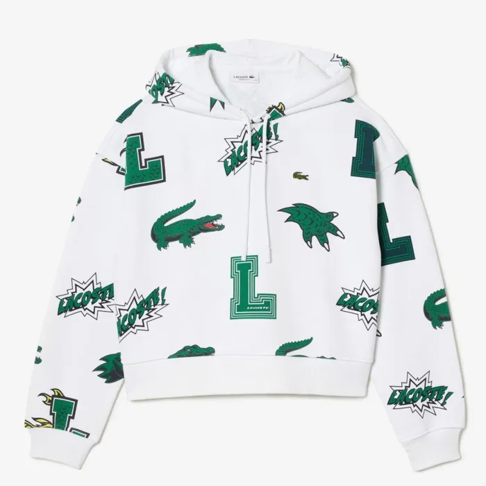 Sweaters and Sweatshirts Women Lacoste Women039s Oversized Fleece Hoodie White 001 Sweaters and Sweatshirts Women Lacoste Women039s Oversized Fleece Hoodie White 001