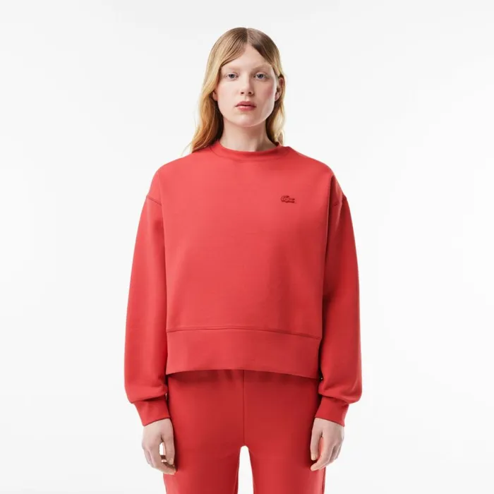 Sweaters and Sweatshirts Women Lacoste Womens Crew Neck Sweatshirt Pink Zv9