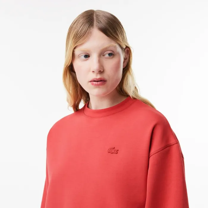 Sweaters and Sweatshirts Women Lacoste Womens Crew Neck Sweatshirt Pink Zv9