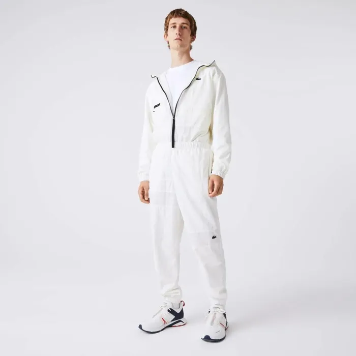 Sweatpants and Trousers Men Lacoste Men039s Patchwork WaterRepellent Joggers White B5l Sweatpants and Trousers Men Lacoste Men039s Patchwork WaterRepellent Joggers White B5l