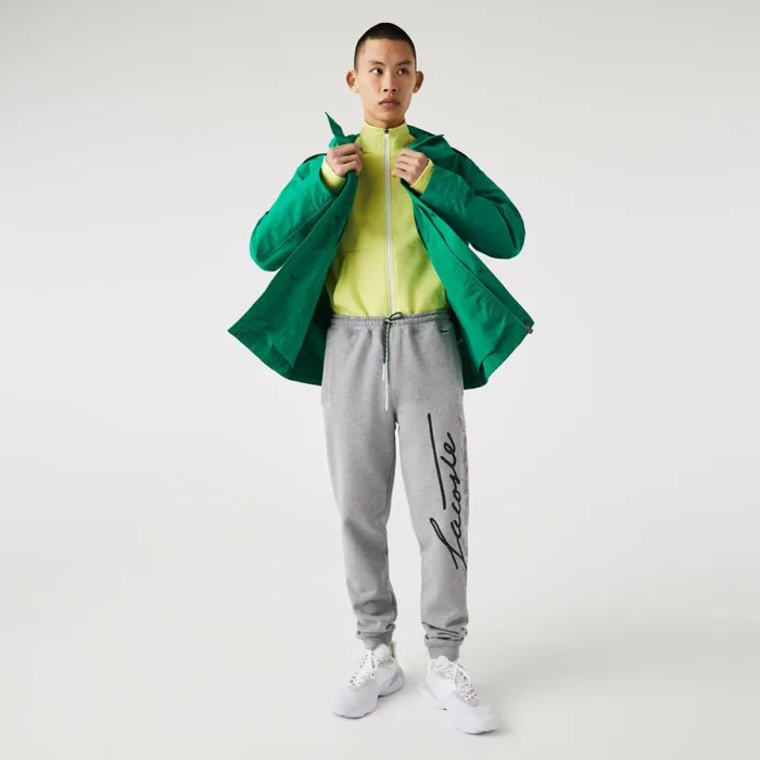 Sweatpants and Trousers Men Lacoste Men039s Signature and Croc Print Cotton Fleece Sweatpants Grey Chine 4jv Sweatpants and Trousers Men Lacoste Men039s Signature and Croc Print Cotton Fleece Sweatpants Grey Chine 4jv