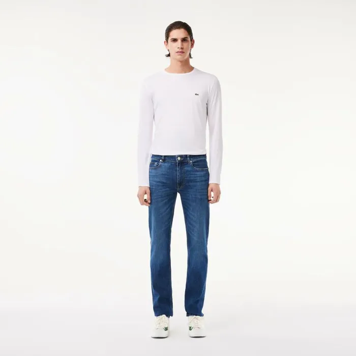 Sweatpants and Trousers Men Lacoste Men039s Slim Fit Stretch Cotton Denim Jeans Blue Mk9 Sweatpants and Trousers Men Lacoste Men039s Slim Fit Stretch Cotton Denim Jeans Blue Mk9
