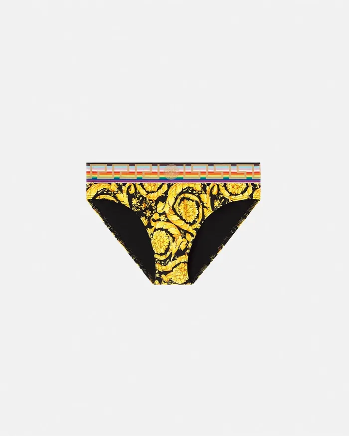 Swimwear Men Versace Pride Barocco Swim Briefs Blackprint