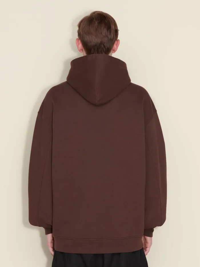 Tshirts and Sweats Men Holzweiler M Paradise Oslo Hoodie Dk Brown