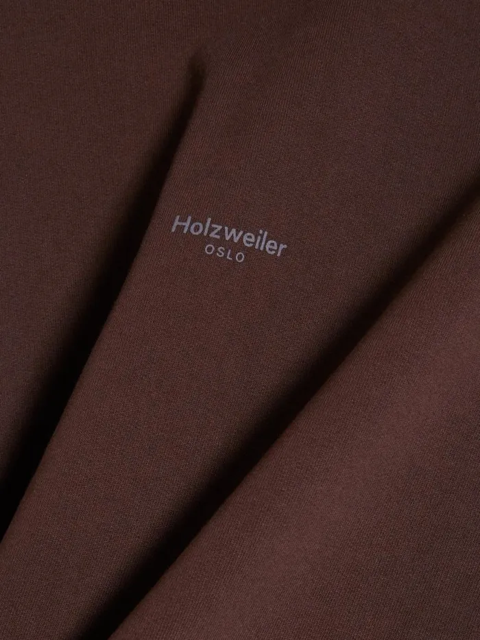 Tshirts and Sweats Men Holzweiler M Paradise Oslo Hoodie Dk Brown