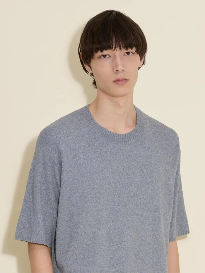 Tshirts and Sweats Men Holzweiler Ranger Knit Tee Blue