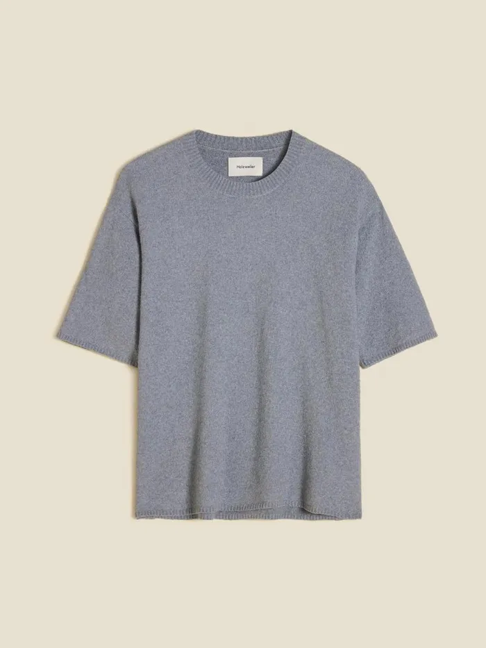 Tshirts and Sweats Men Holzweiler Ranger Knit Tee Blue