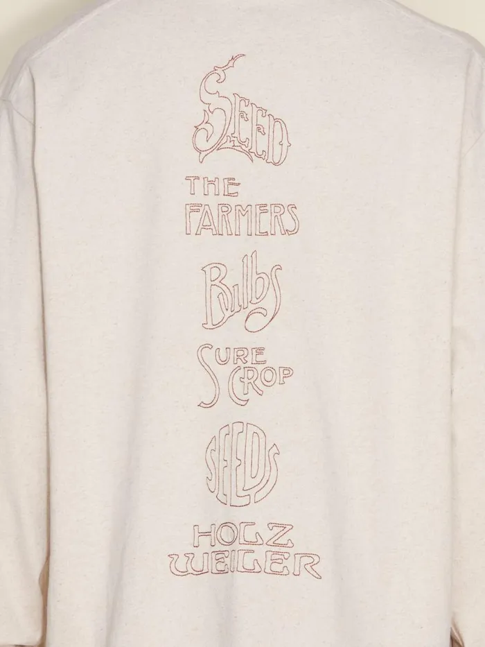 Tshirts and Sweats Men Holzweiler Ranger Logos Longsleeve Sand Mix